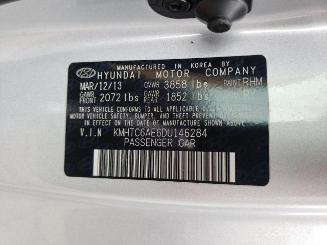 Photo 10 from auction – 2013 HYUNDAI VELOSTER T with VIN KMHTC6AE6DU146284