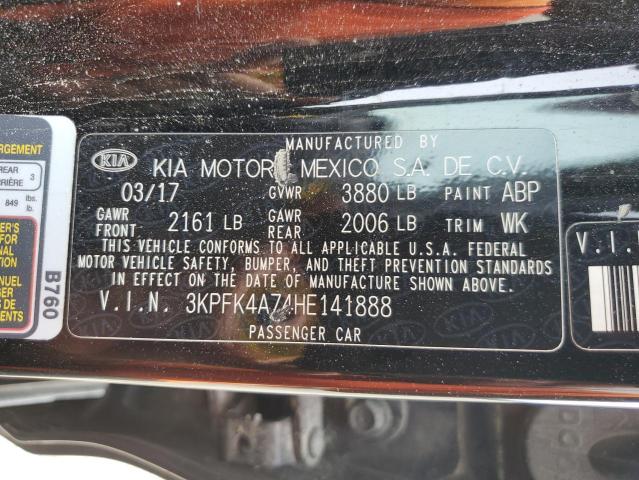 Photo 10 from auction – 2017 KIA FORTE LX with VIN 3KPFK4A74HE141888