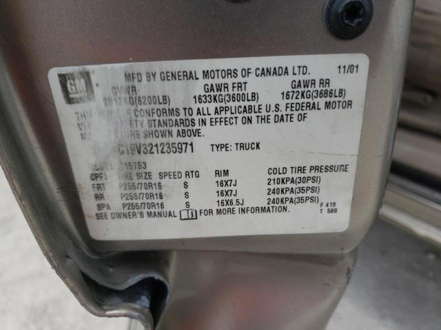 Photo 10 from auction – 2002 CHEVROLET SILVERADO with VIN 2GCEC19V321235971
