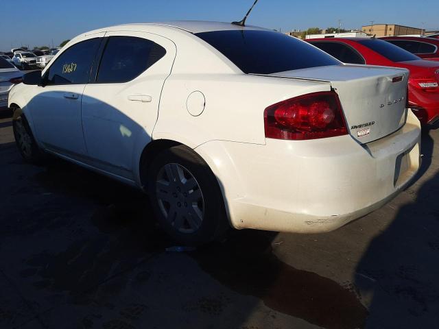 Photo 3 from auction – 2014 DODGE AVENGER SE with VIN 1C3CDZAB0EN139419