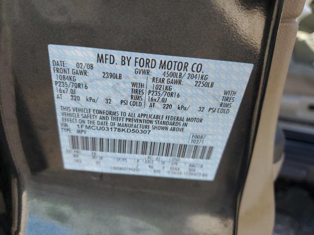 Foto 10 de la subasta – 2008 FORD ESCAPE XLT con VIN 1FMCU03178KD50307