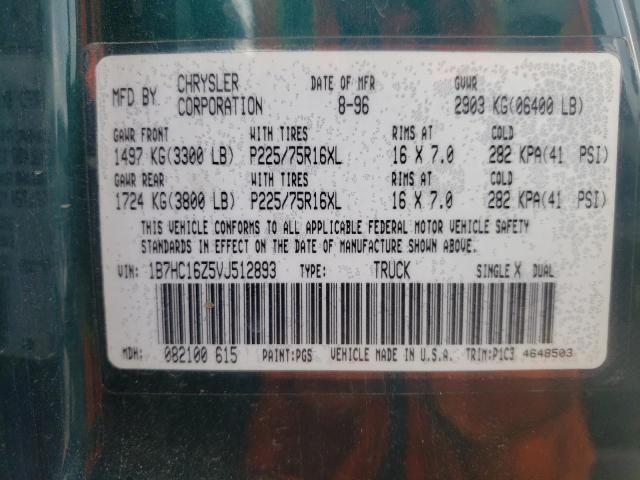 Photo 10 from auction – 1997 DODGE RAM 1500 with VIN 1B7HC16Z5VJ512893