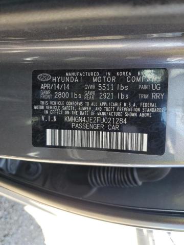 Photo 10 from auction – 2015 HYUNDAI GENESIS 3. with VIN KMHGN4JE2FU021284