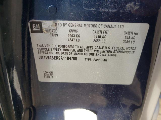 Photo 10 from auction – 2010 CHEVROLET IMPALA LS with VIN 2G1WA5EK9A1104788