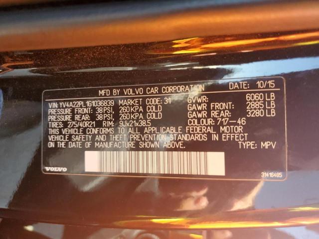 Photo 10 from auction – 2016 VOLVO XC90 T6 with VIN YV4A22PL1G1036839