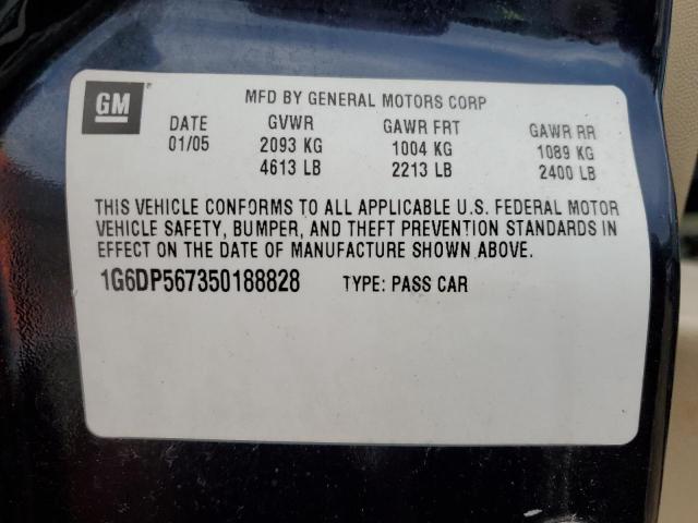 Photo 10 from auction – 2005 CADILLAC CTS HI FEA with VIN 1G6DP567350188828
