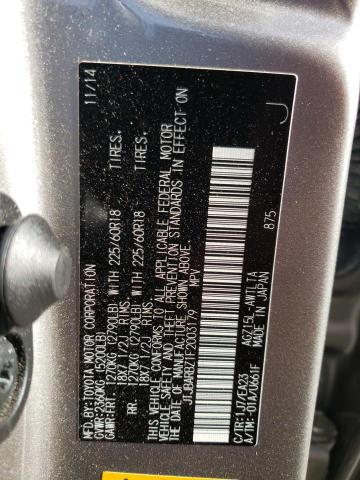 Photo 10 from auction – 2015 LEXUS NX 200T with VIN JTJBARBZ1F2003179