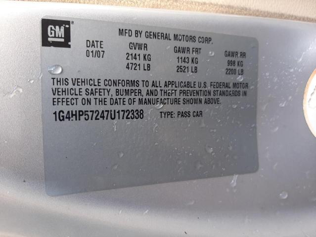 Photo 10 from auction – 2007 BUICK LUCERNE CX with VIN 1G4HP57247U172338