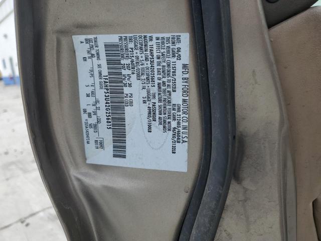 Photo 10 from auction – 2002 FORD TAURUS SE with VIN 1FAHP53U42G256815