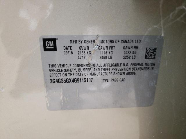 Photo 10 from auction – 2016 BUICK REGAL PREM with VIN 2G4GS5GX4G9115107