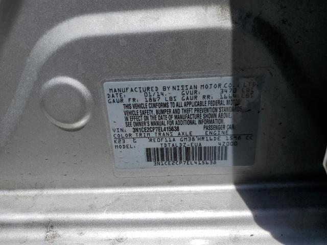 Photo 10 from auction – 2014 NISSAN VERSA NOTE with VIN 3N1CE2CP7EL415638