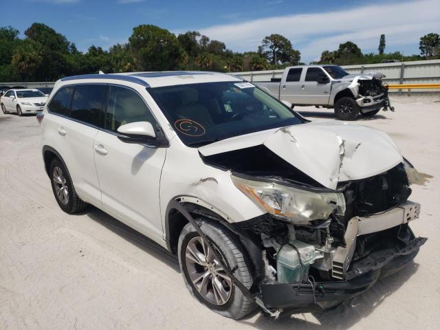 TOYOTA HIGHLANDER 2015 with VIN 5TDKKRFH9FS067299 - Photo from auction