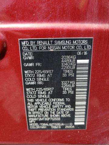 Photo 10 from auction – 2016 NISSAN ROGUE S with VIN KNMAT2MT3GP712533
