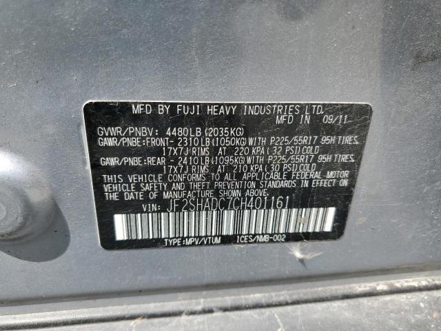 Photo 10 from auction – 2012 SUBARU FORESTER X with VIN JF2SHADC7CH401161