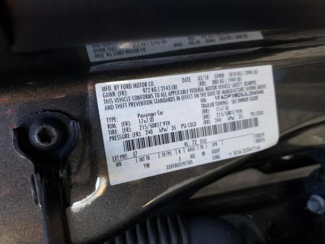 Photo 10 from auction – 2018 FORD FOCUS SEL with VIN 1FADP3M26JL304546