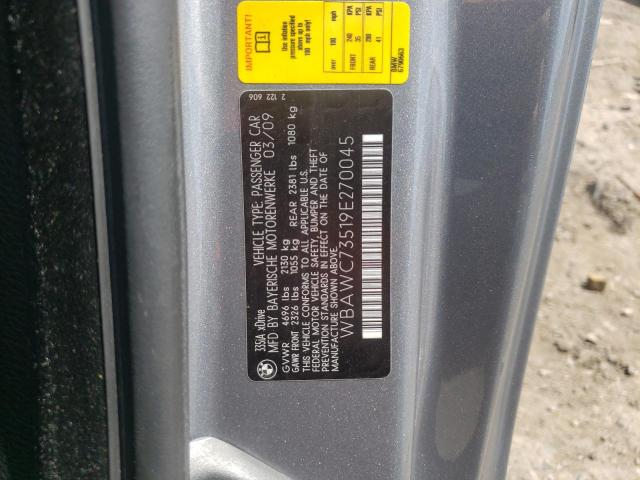 Photo 10 from auction – 2009 BMW 335 XI with VIN WBAWC73519E270045
