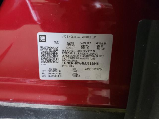 Photo 10 from auction – 2021 CHEVROLET TRAVERSE L with VIN 1GNERHKW4MJ215545