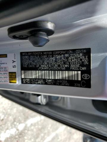 Photo 10 from auction – 2016 TOYOTA PRIUS with VIN JTDKARFU1G3509768