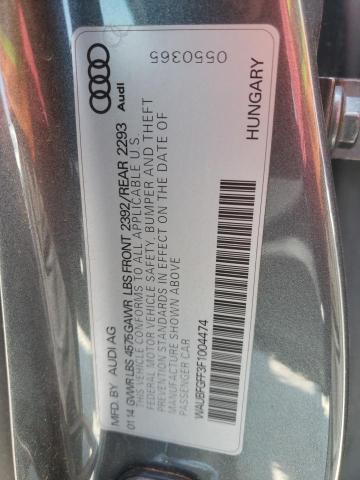 Photo 10 from auction – 2015 AUDI S3 PREMIUM with VIN WAUBFGFF3F1004474