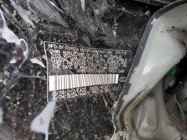 Photo 10 from auction – 2014 LEXUS IS 350 with VIN JTHBE1D25E5004260