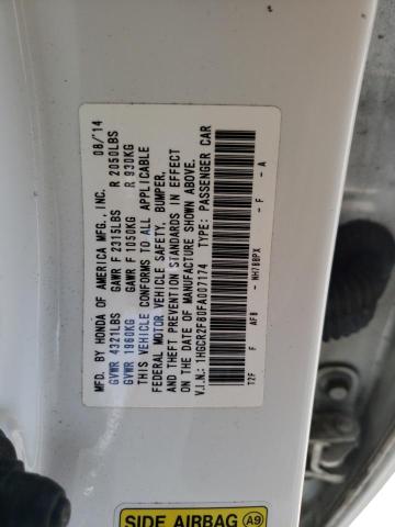 Photo 10 from auction – 2015 HONDA ACCORD EXL with VIN 1HGCR2F80FA007174