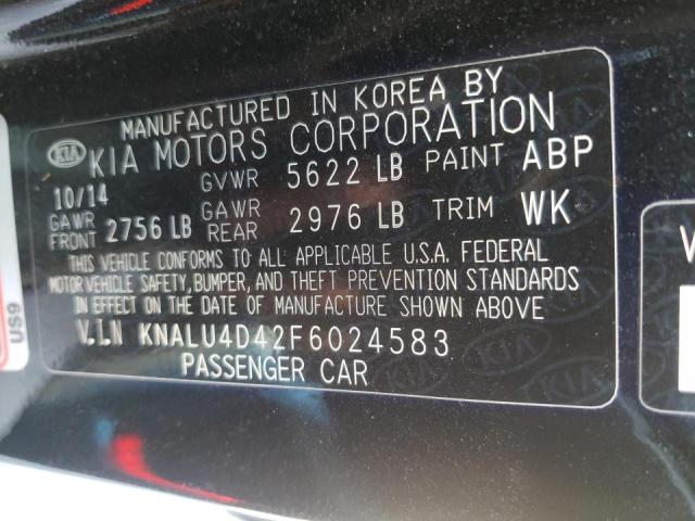 Photo 10 from auction – 2015 KIA K900 with VIN KNALU4D42F6024583