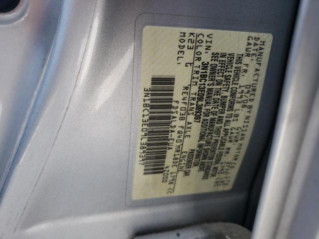Photo 10 from auction – 2009 NISSAN VERSA S with VIN 3N1BC13E09L389397