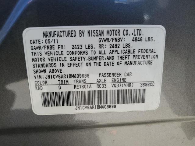 Photo 10 from auction – 2011 INFINITI G37 with VIN JN1CV6AR1BM409699