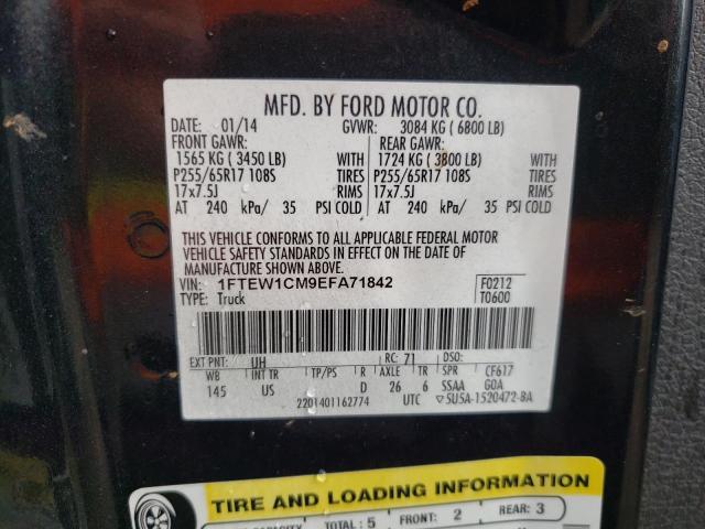 Photo 10 from auction – 2014 FORD F150 SUPER with VIN 1FTEW1CM9EFA71842