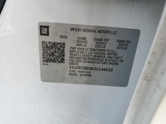 Photo 10 from auction – 2018 CHEVROLET VOLT LT with VIN 1G1RC6S58JU144019