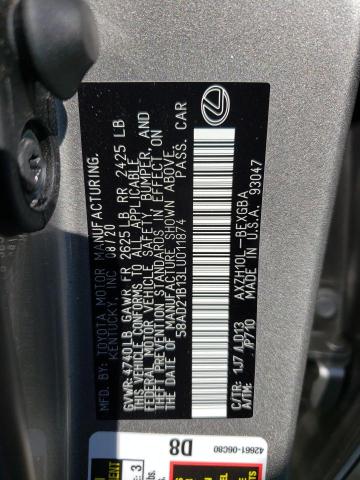 Zdjęcie 10 z aukcji – 2020 LEXUS ES 300H z VIN 58AD21B13LU011874