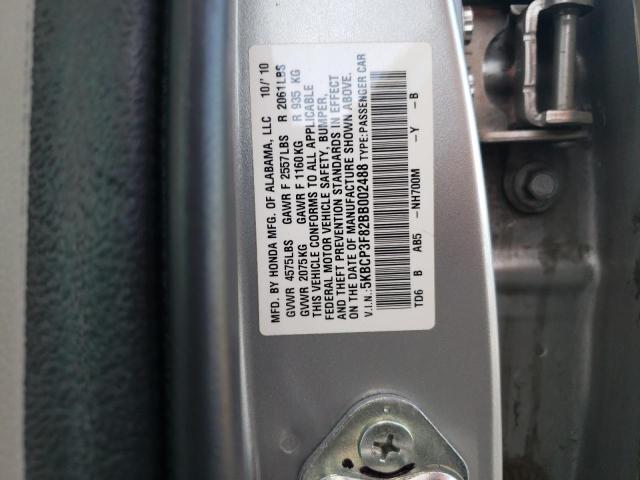 Photo 10 from auction – 2011 HONDA ACCORD EXL with VIN 5KBCP3F82BB002488