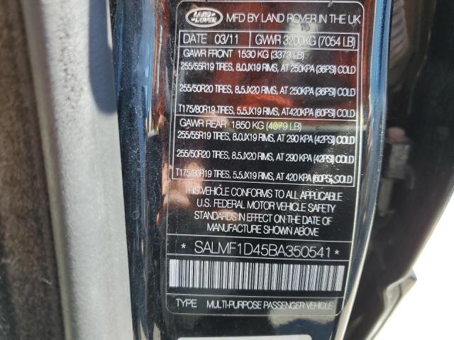 Photo 10 from auction – 2011 LAND ROVER RANGE ROVE with VIN SALMF1D45BA350541