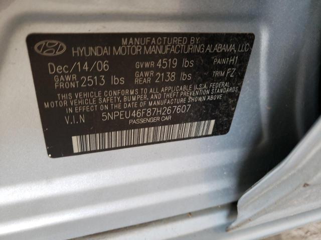 Photo 10 from auction – 2007 HYUNDAI SONATA SE with VIN 5NPEU46F87H267607