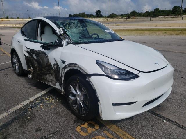 TESLA MODEL Y 2021 with VIN 5YJYGDEE5MF187401 - Photo from auction