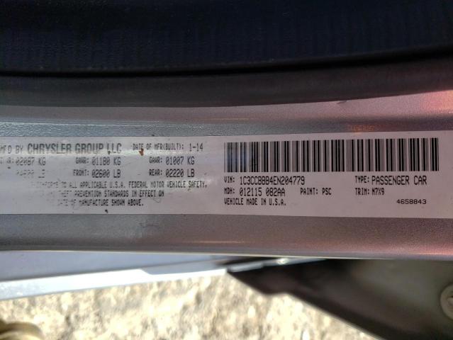 Photo 10 from auction – 2014 CHRYSLER 200 TOURIN with VIN 1C3CCBBB4EN204779
