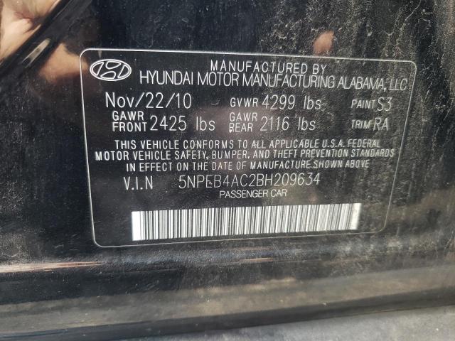 Photo 10 from auction – 2011 HYUNDAI SONATA GLS with VIN 5NPEB4AC2BH209634