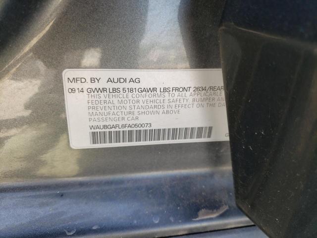 Photo 10 from auction – 2015 AUDI S4 PREMIUM with VIN WAUBGAFL6FA050073