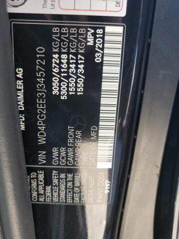 Photo 10 from auction – 2018 MERCEDES-BENZ METRIS with VIN WD4PG2EE3J3457210
