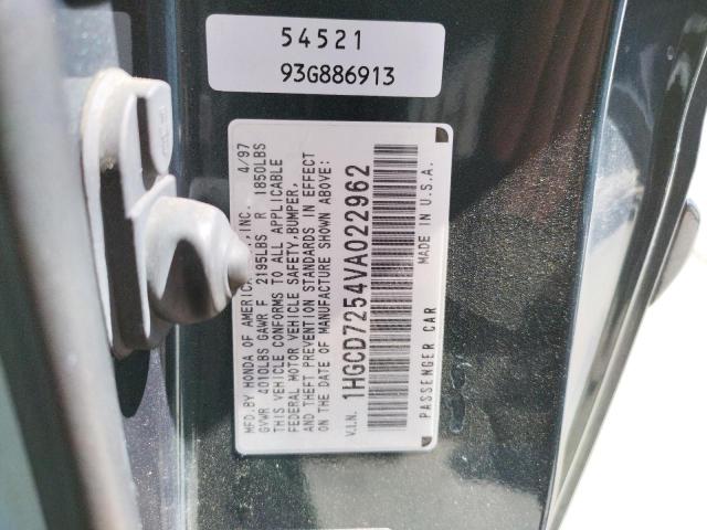 Photo 10 from auction – 1997 HONDA 200SX with VIN 1HGCD7254VA022962