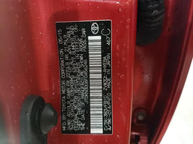 Photo 10 from auction – 2015 TOYOTA PRIUS with VIN JTDKN3DU6F0456246