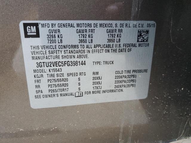 Photo 10 from auction – 2015 GMC SIERRA K15 with VIN 3GTU2VEC5FG398144