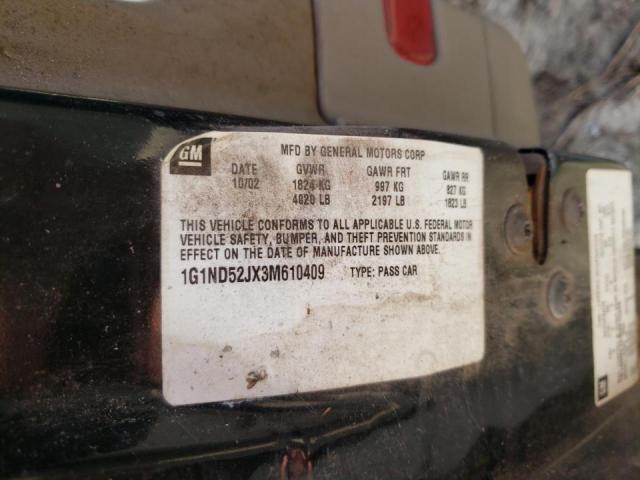 Photo 10 from auction – 2003 CHEVROLET MALIBU with VIN 1G1ND52JX3M610409