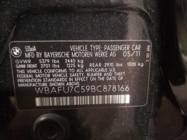 Photo 10 from auction – 2011 BMW 535 XI with VIN WBAFU7C59BC878166
