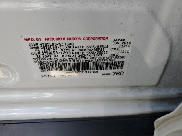 Photo 10 from auction – 2015 MITSUBISHI OUTLANDER with VIN JA4AD3A35FZ002196