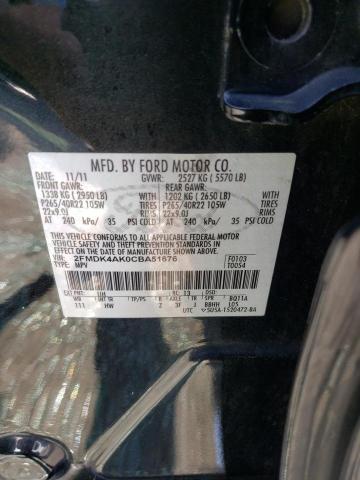 Photo 10 from auction – 2012 FORD EDGE SPORT with VIN 2FMDK4AK0CBA51676