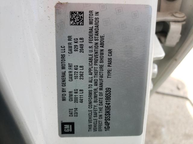 Photo 10 from auction – 2014 BUICK VERANO with VIN 1G4PS5SK9E4186539