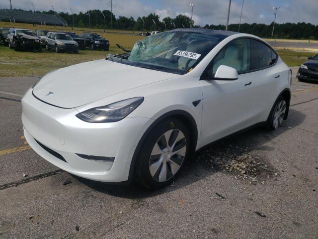Photo 2 from auction – 2021 TESLA MODEL Y with VIN 5YJYGDEE5MF187401