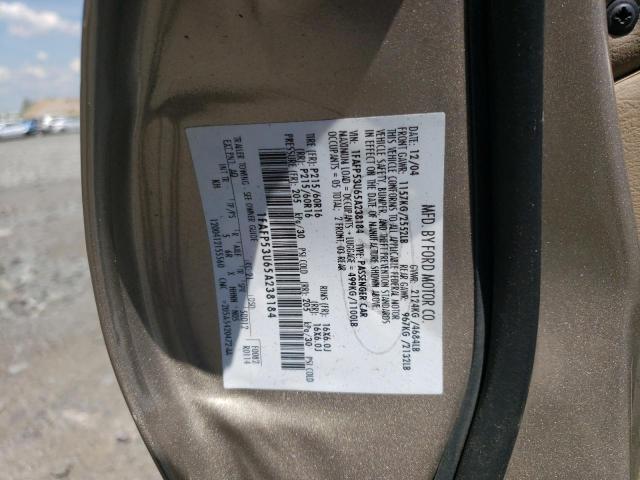 Photo 10 from auction – 2005 FORD TAURUS SE with VIN 1FAFP53U65A238184