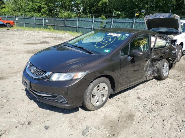 Photo 2 from auction – 2014 HONDA CIVIC LX with VIN 2HGFB2F50EH557918